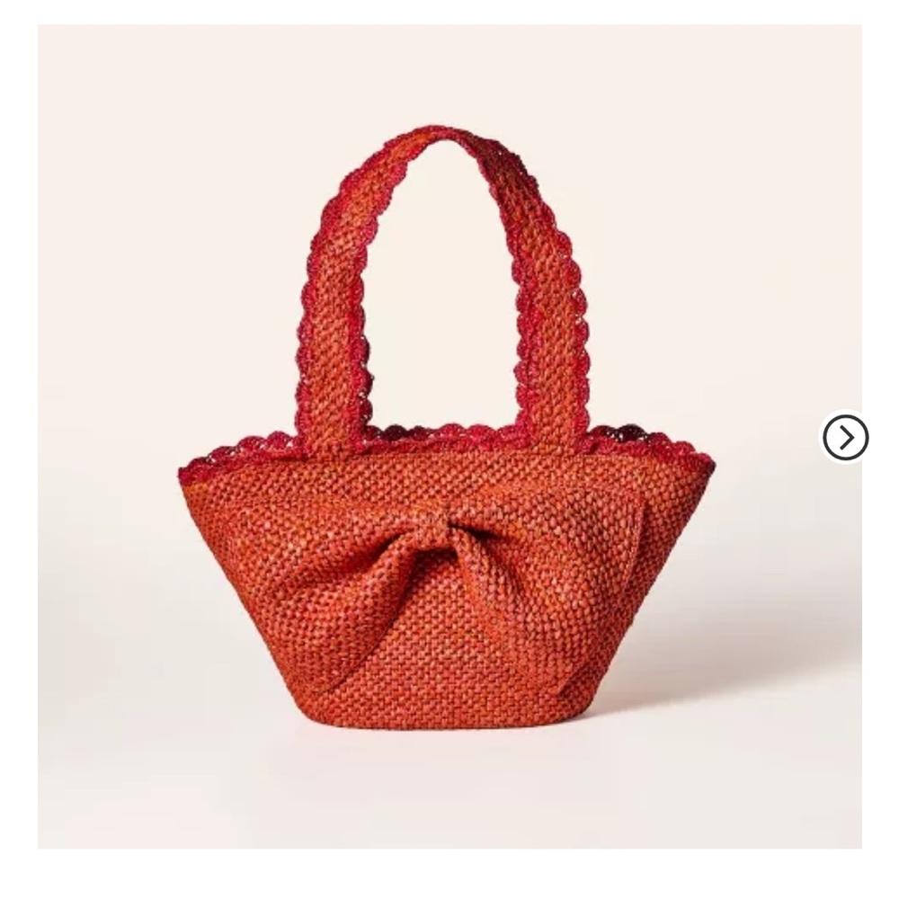 Kate Spade Target Raffia Bow Tote